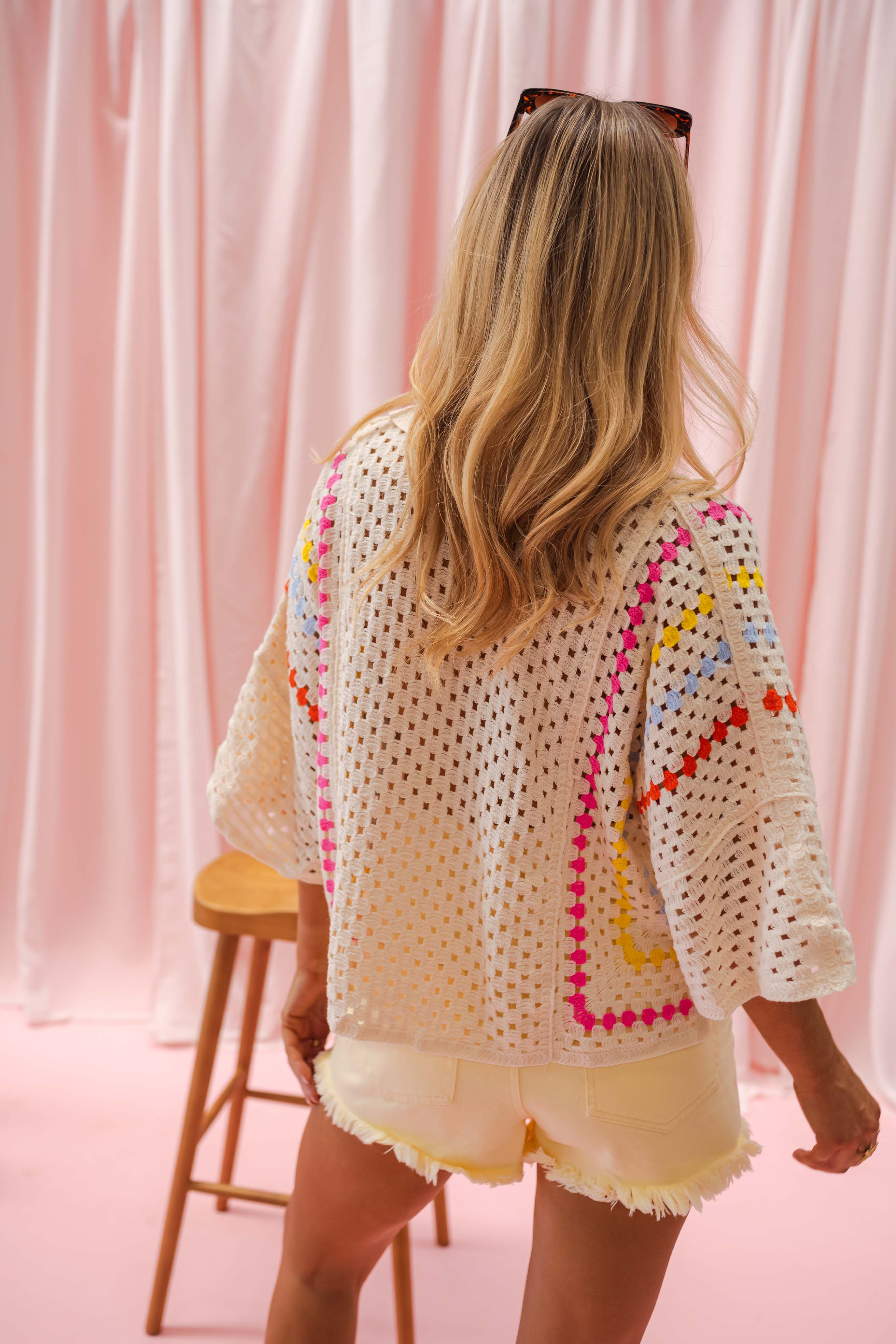 Maella blouse - ecru crochet