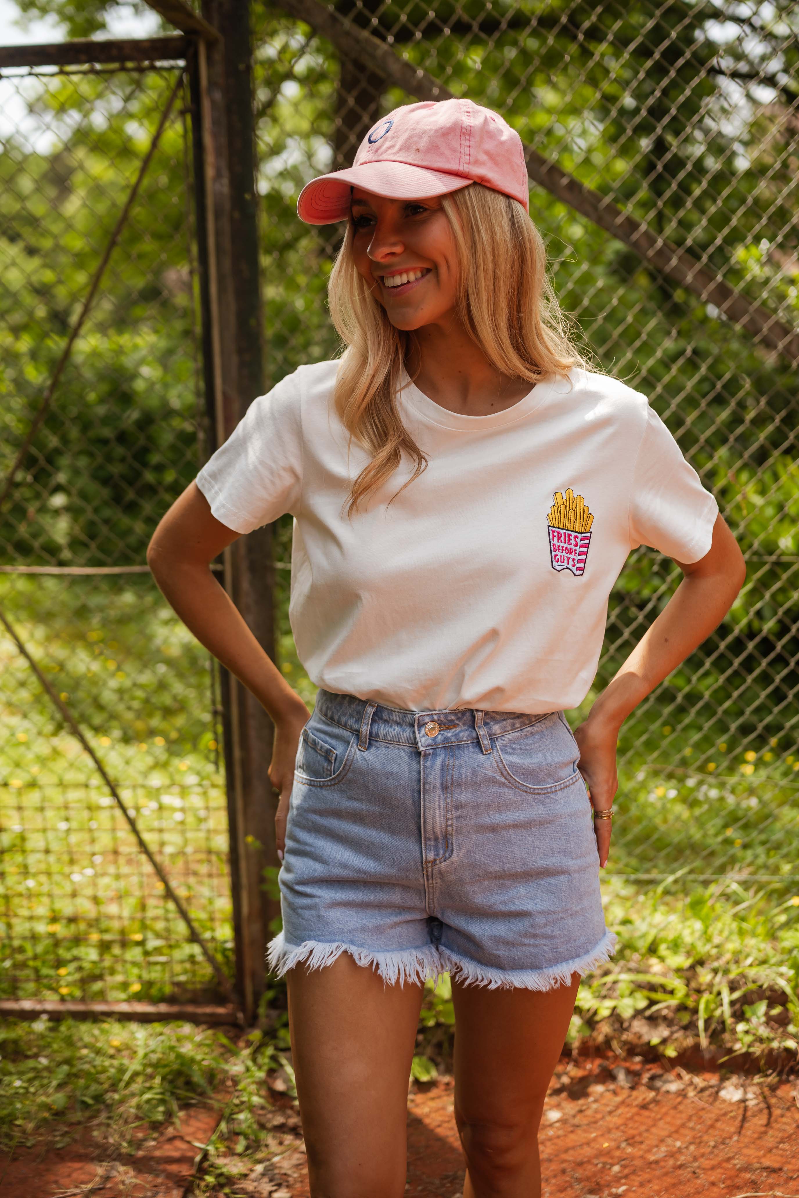 Fries t-shirt - ecru