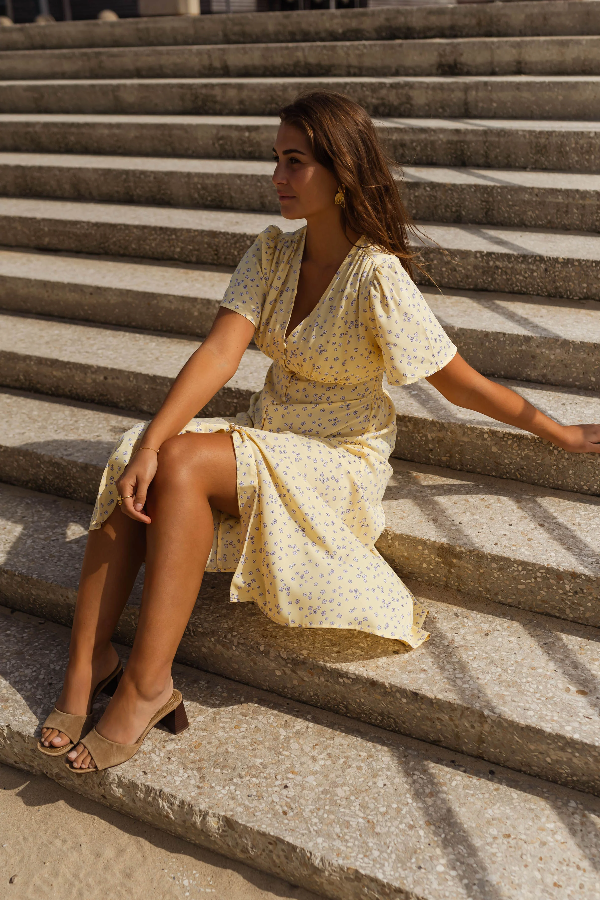 Sutton dress - yellow