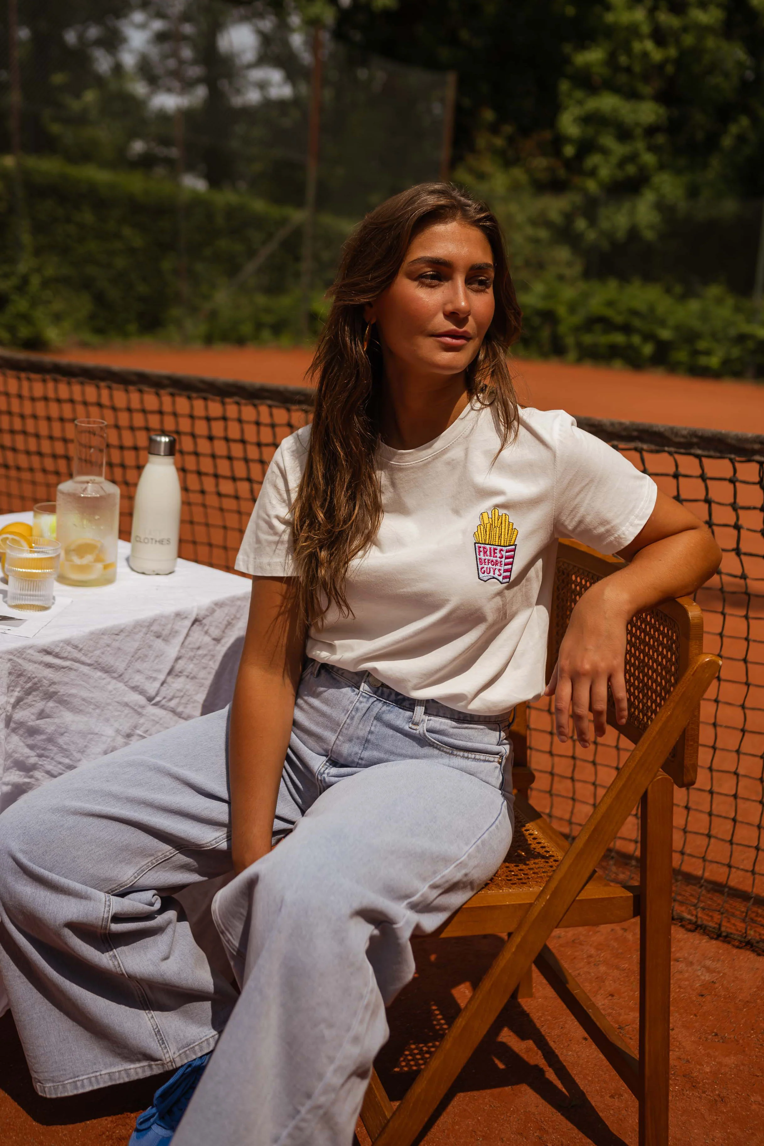 Fries t-shirt - ecru